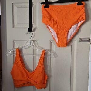 Herseas Women's ORANGE 2 PIECE BIKINI: NEW IN PACKAGE: SIZE M